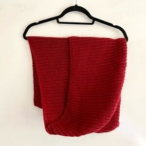 Wrapables Red Knit Infinity Scarf Winter Holidays Warm Cozy Xmas Valentine's Day
